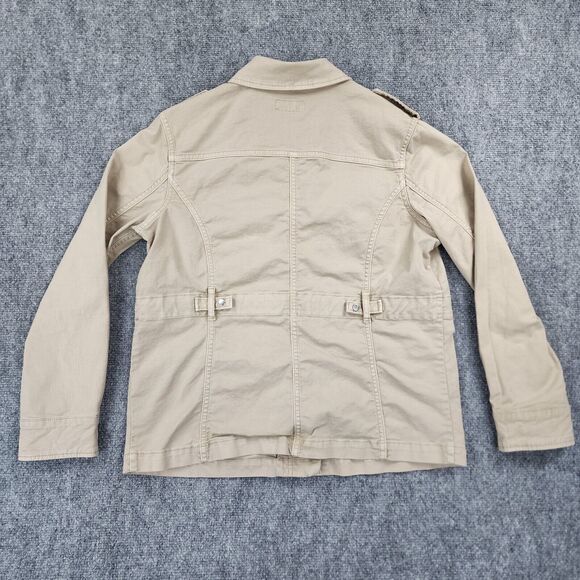 Vineyard Vines Jacket Womens XS Brown Khaki Utility Chore Casual Safari Pockets - Picture 4 of 16